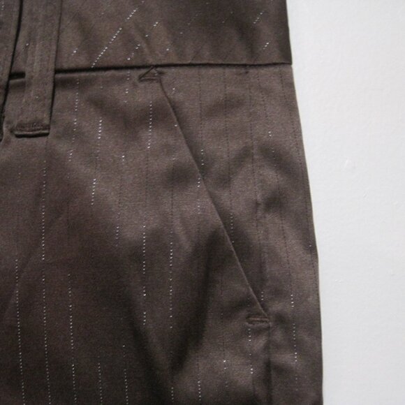 Charlotte Russe Women's Brown Hot Pants Shorts Cuffed Y2K Cottage Core Size 9 - Picture 3 of 6